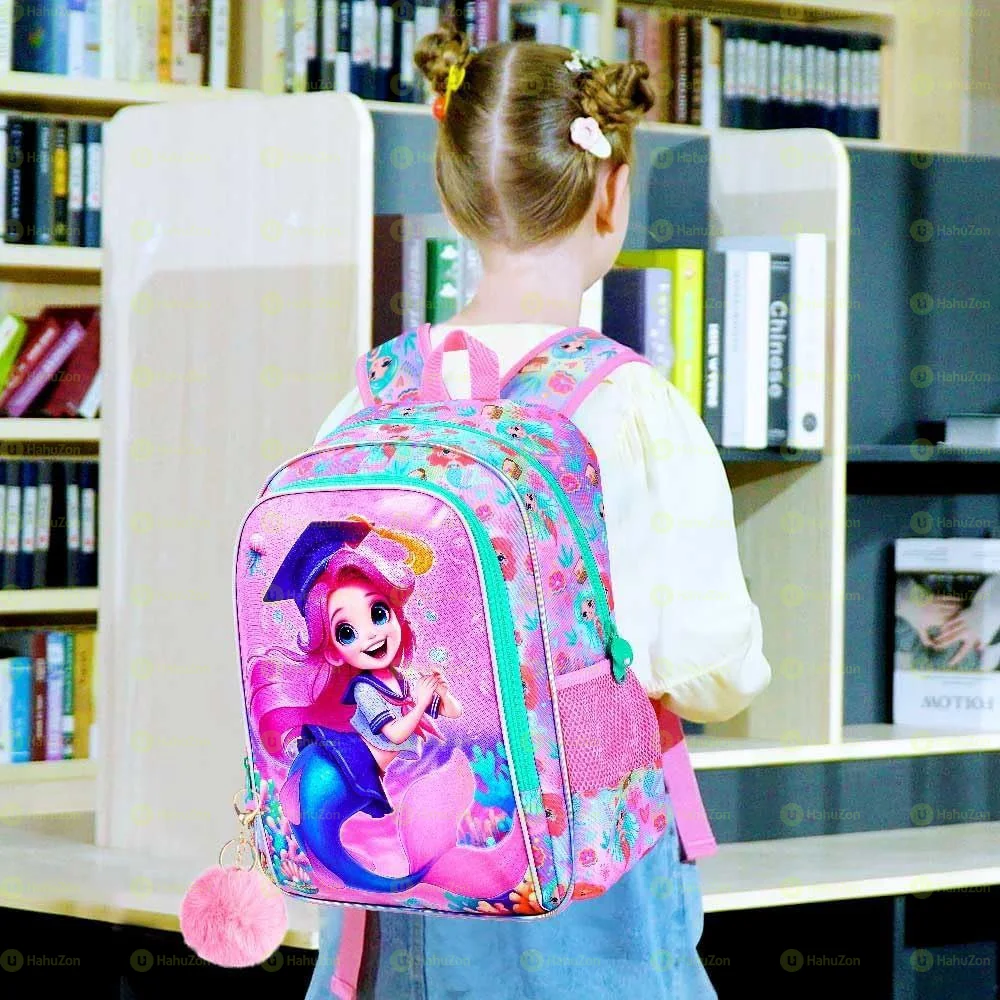 3PCS Mermaid Backpack