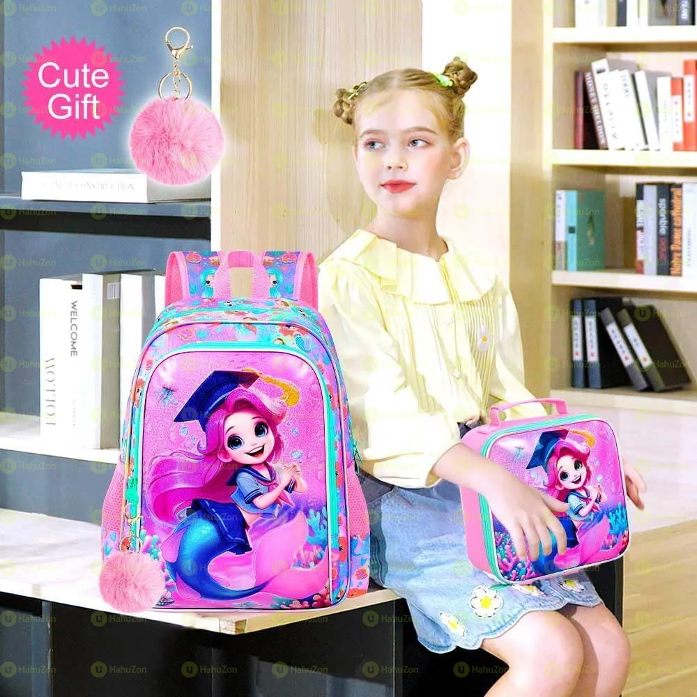 3PCS Mermaid Backpack