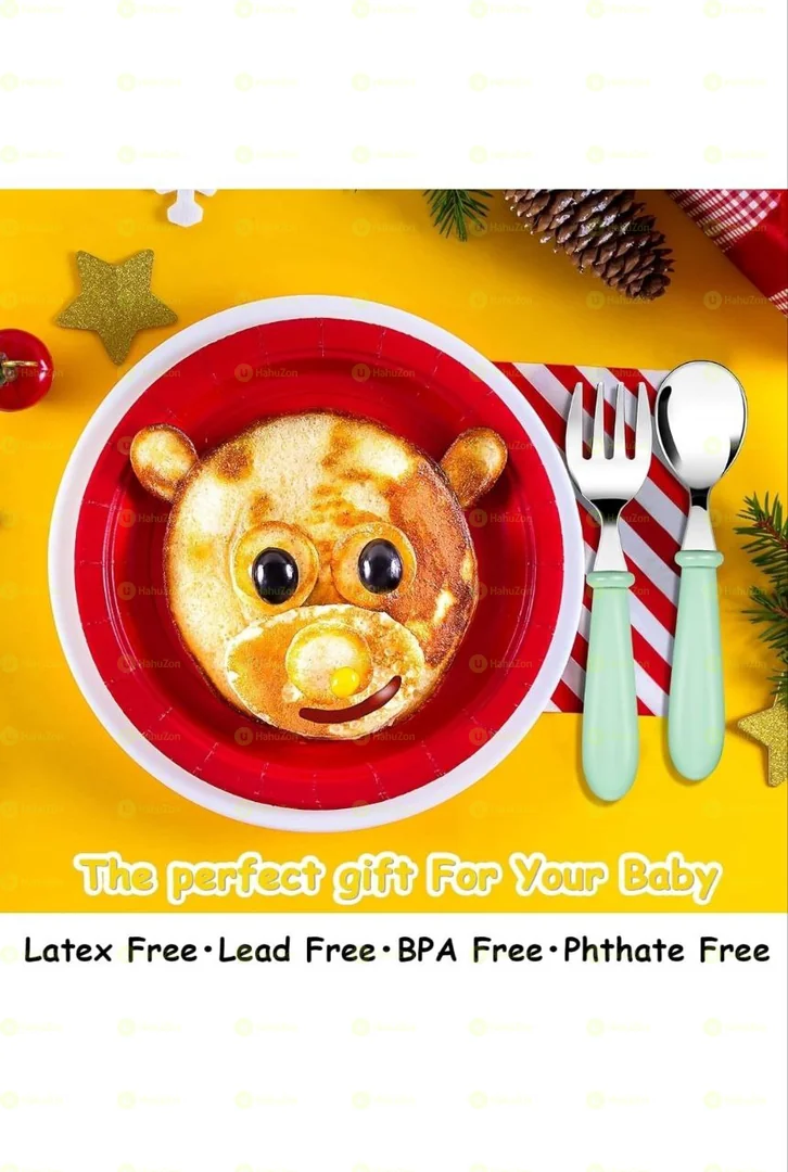 Kids Silverware Set Stainless Steel Baby Forks and Spoons