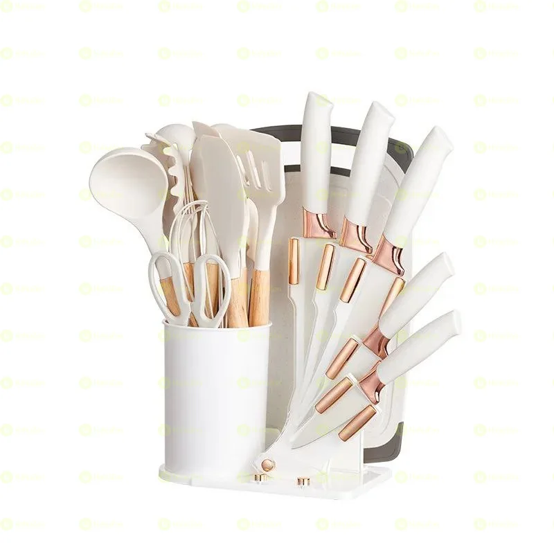 20 Piece Silicone Kitchen Utensil And Knife Set