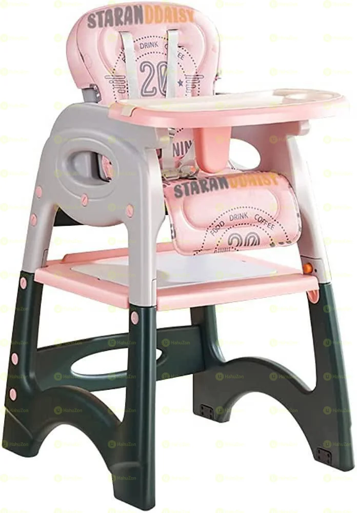 ሌዘር መቀመጫ  ማጠርም መርዘምም የሚችል የልጆች መመገቢያ ወንበር