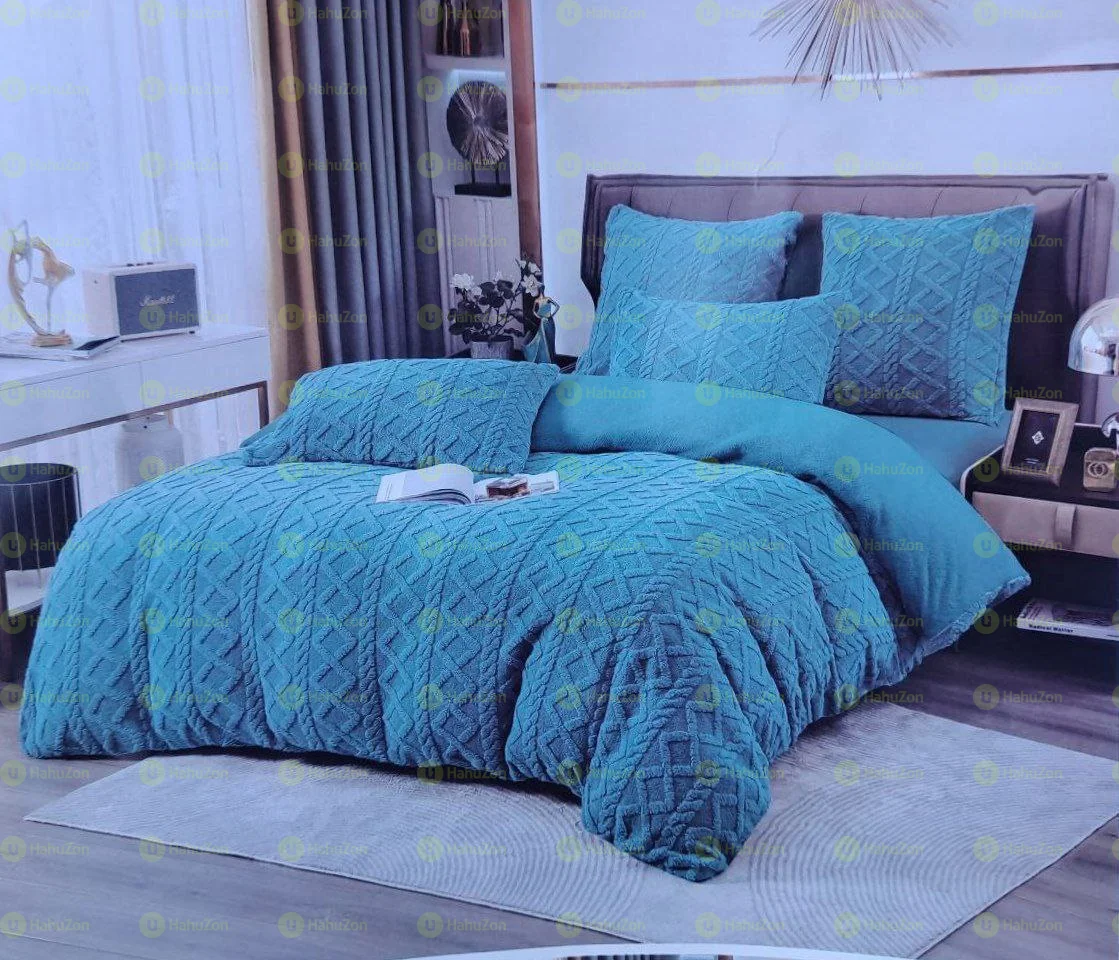 3 Pcs Sherpa Fleece Comforter Set