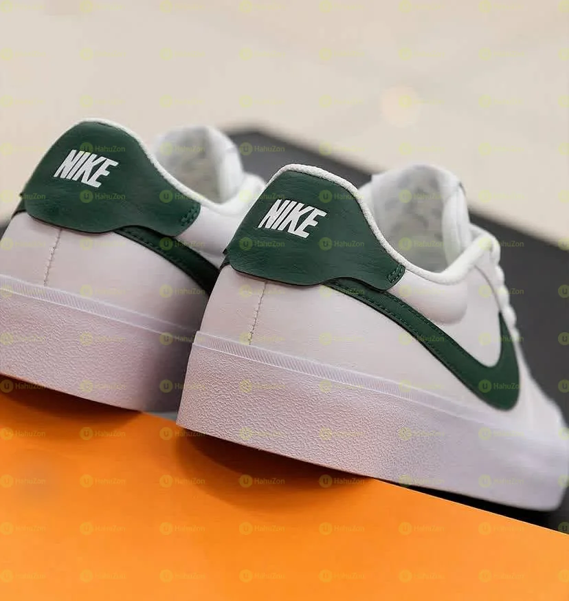 Nike Court Shot White Green Low Top Men's Shoes