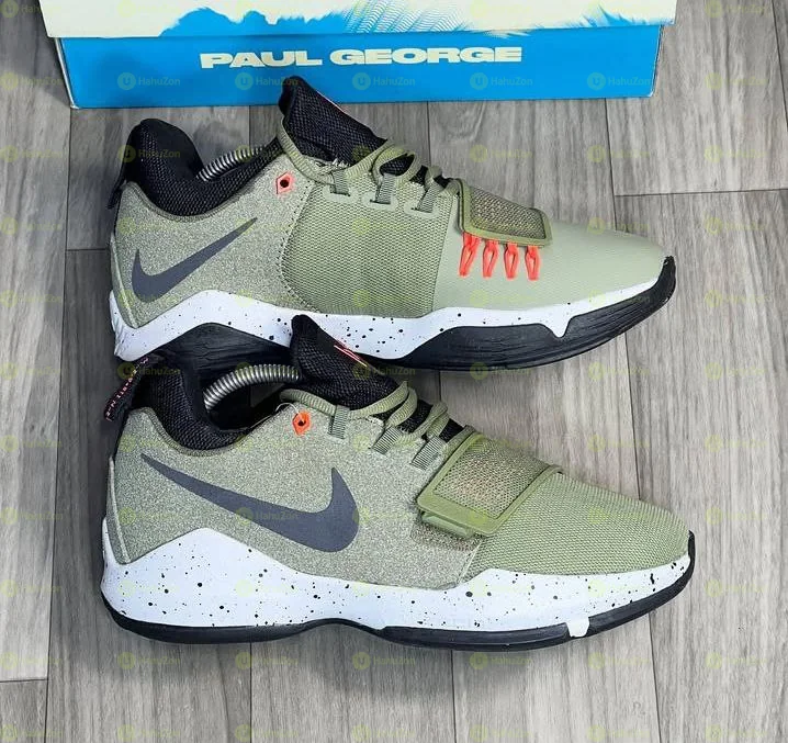 Nike PG 1 Elements Medium Olive & Black Low Top Men's Shoes