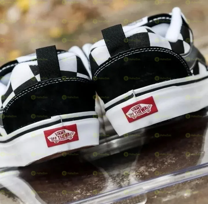 Vans KNU Skool Black White Chekred Shoes
