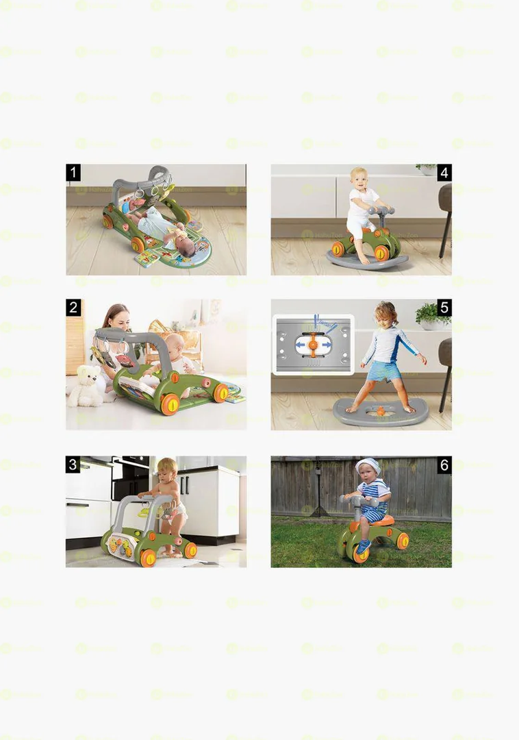 6 In 1 Multi Functional Baby Walker