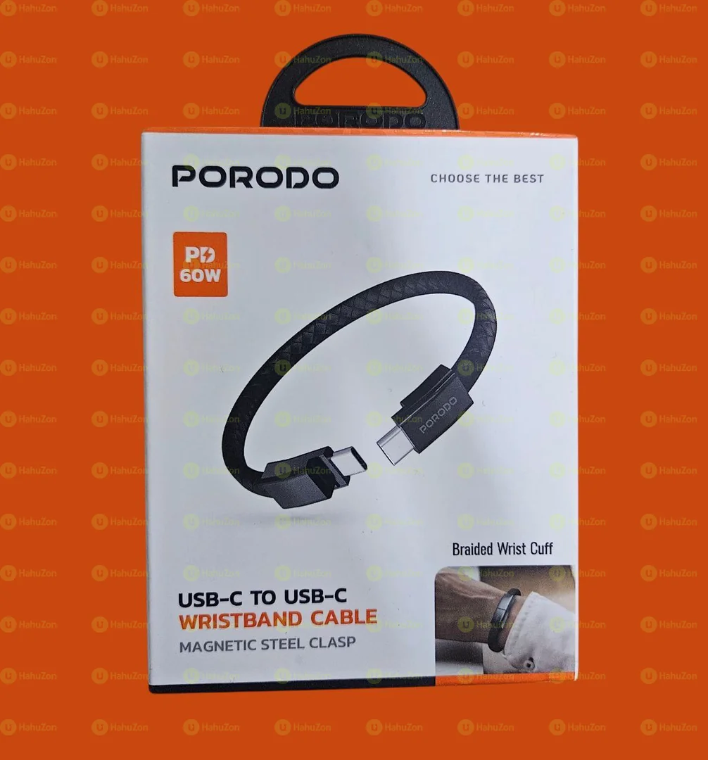 Porodo USB-C to USB-C Wristband Cable