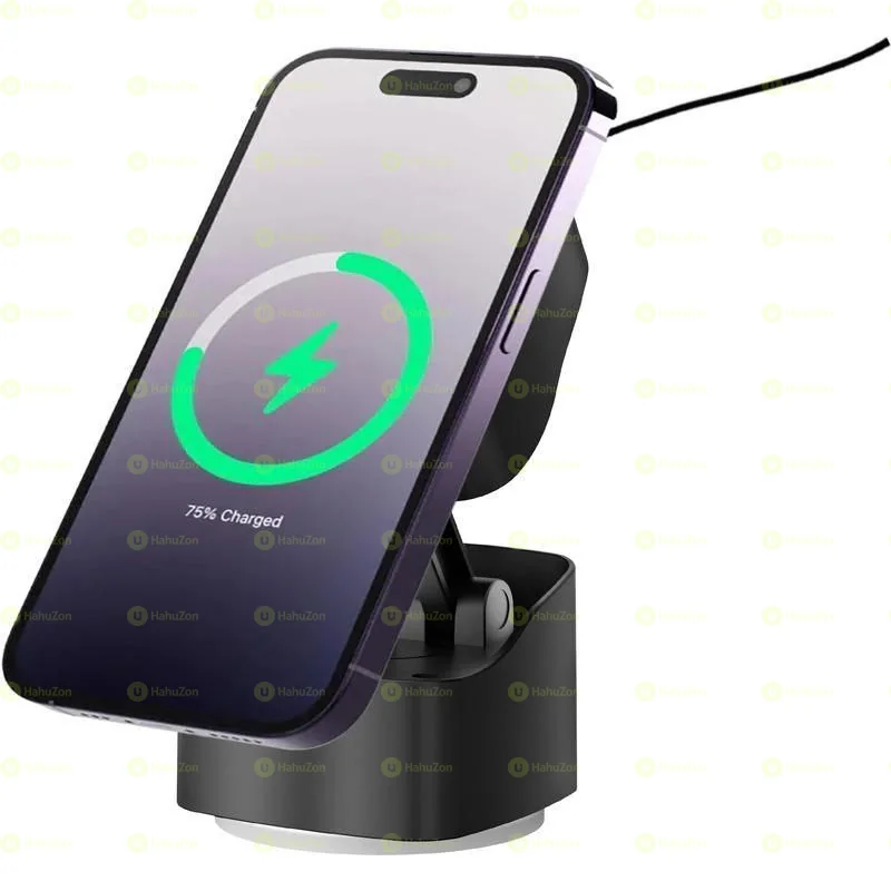 VIRTON Magnetic Car Phone Holder and 15W Wireless Charger