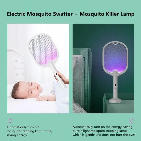2in1 Rechargeable Lithium Electric Mosquito Swatter