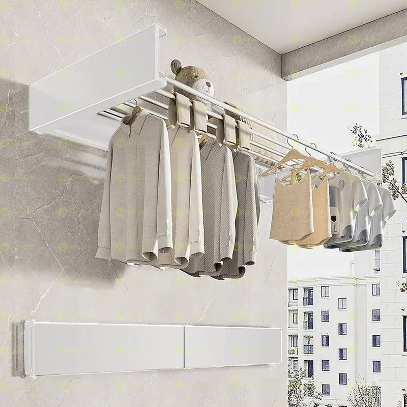 Wall-Mounted Collapsible Clothes Drying Rack