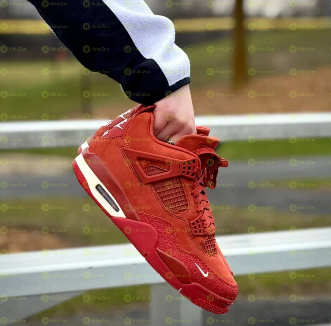 Air #Jordan 4 Retro Red Men's Shoes
