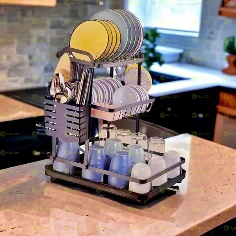 የታጠቡ የኪችን እቃዎች ማድረቂያ መደርደሪያ