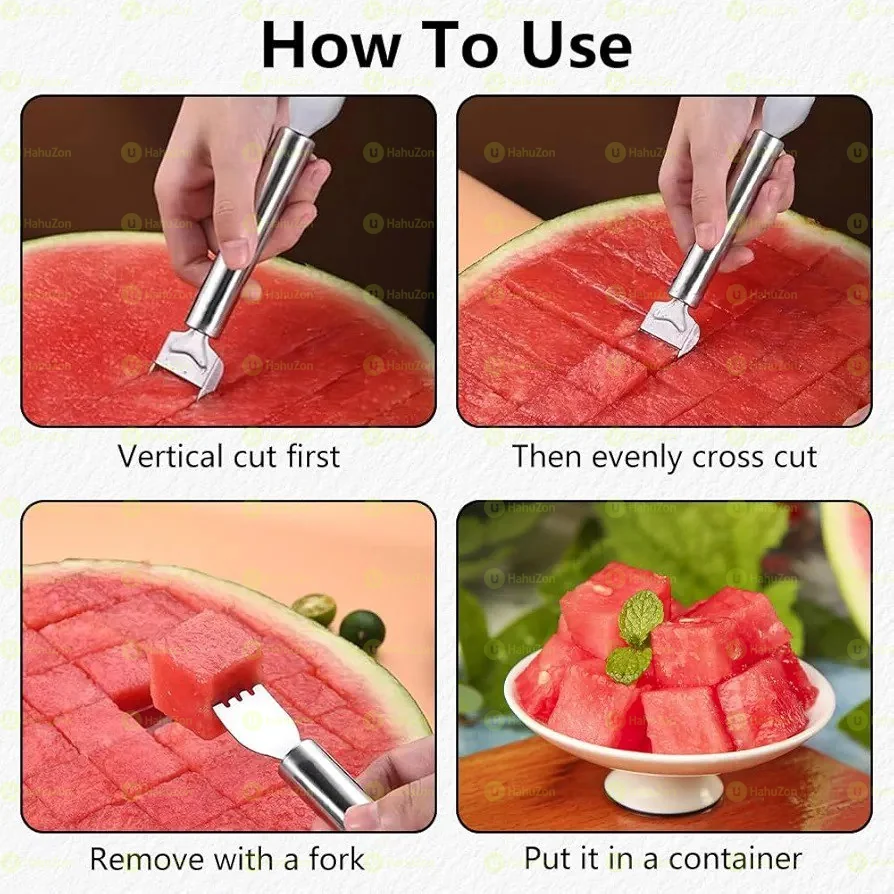 2 in 1 Watermelon Fork Slicer