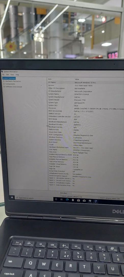 Dell Precision Core i5 10th Generation Laptop