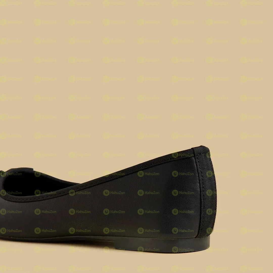 Max Bow Detail Slip On Ballerina Women's Shoes