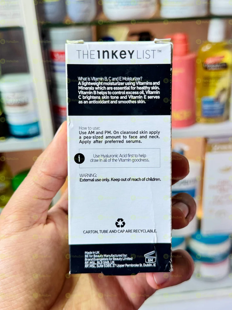 The INKEY List Vitamin B, C, And E Moisturizer
