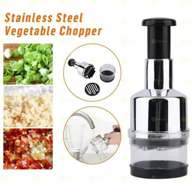 Manual Press-Down Garlic And Vegetable Chopper