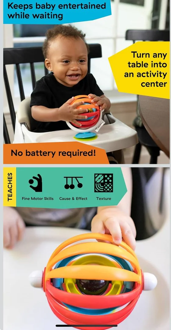 Baby Einstein Sticky Spinner BPA-Free High Chair