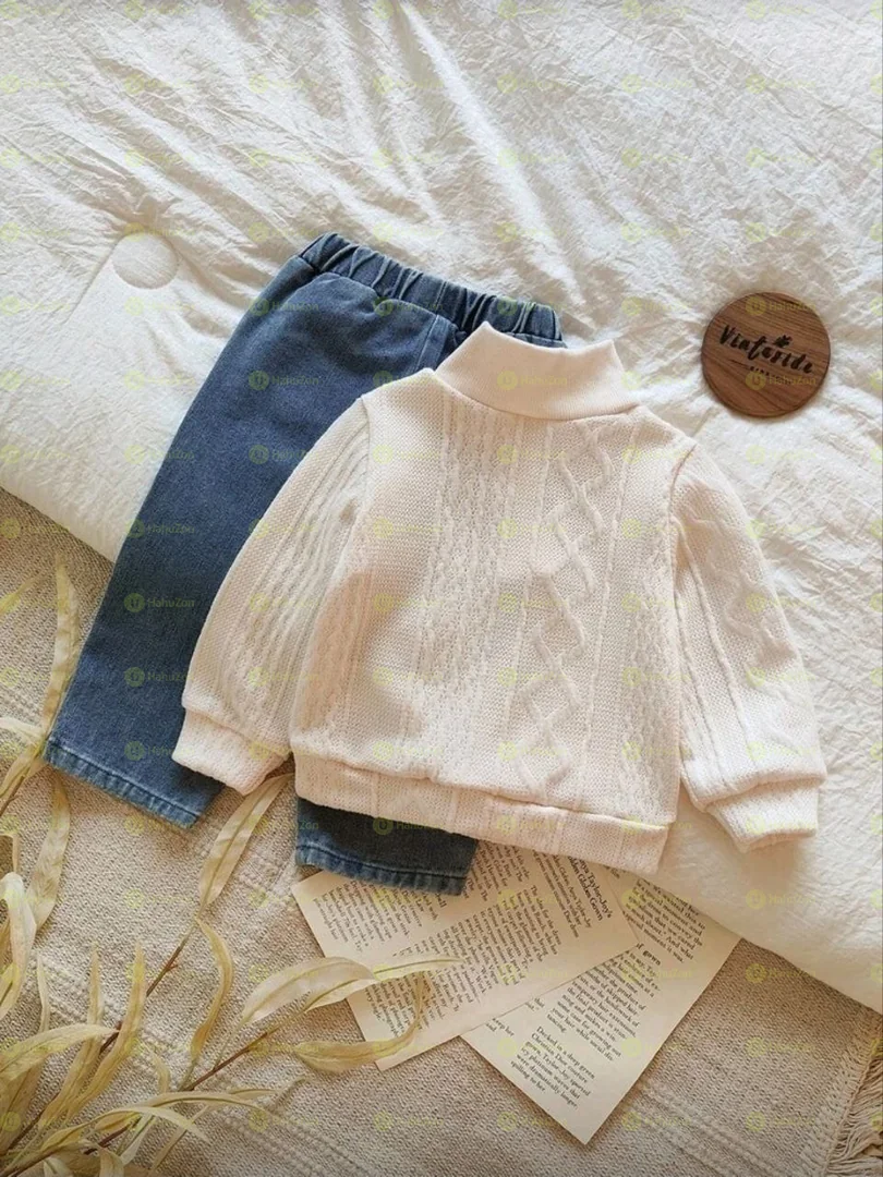 Toddler Boys Sweater and 2Pcs Set