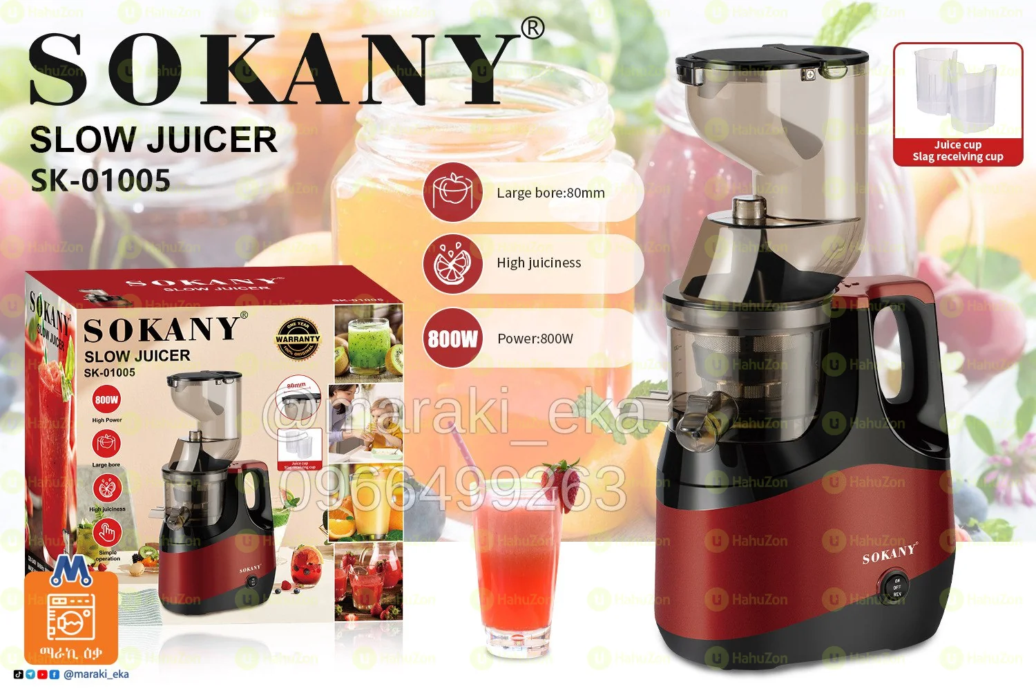 Sokany Whole Slow Juicer