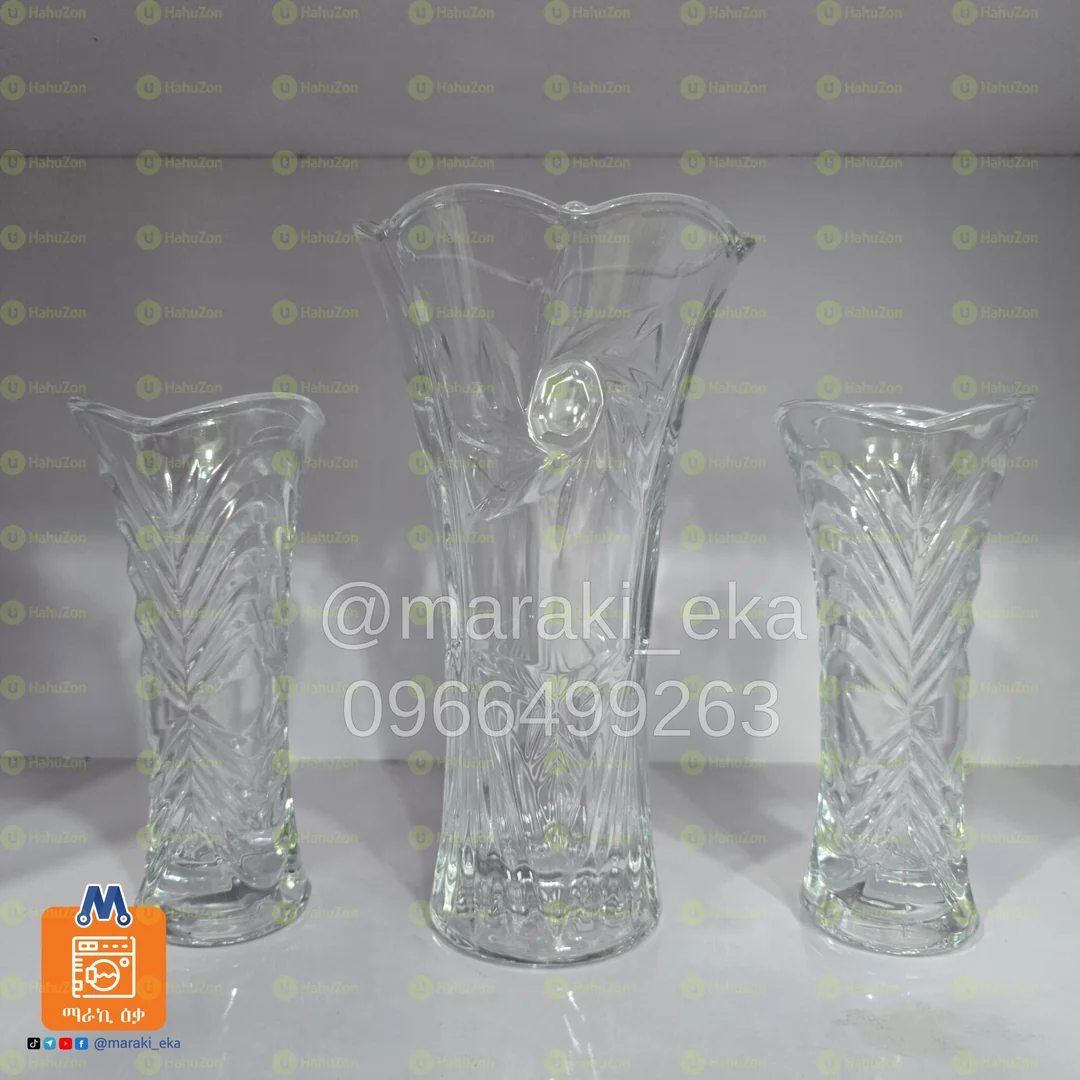 3 በ 1 የሆነ የብርጭቆ የአበባ ማስቀመጫ ቫዝ