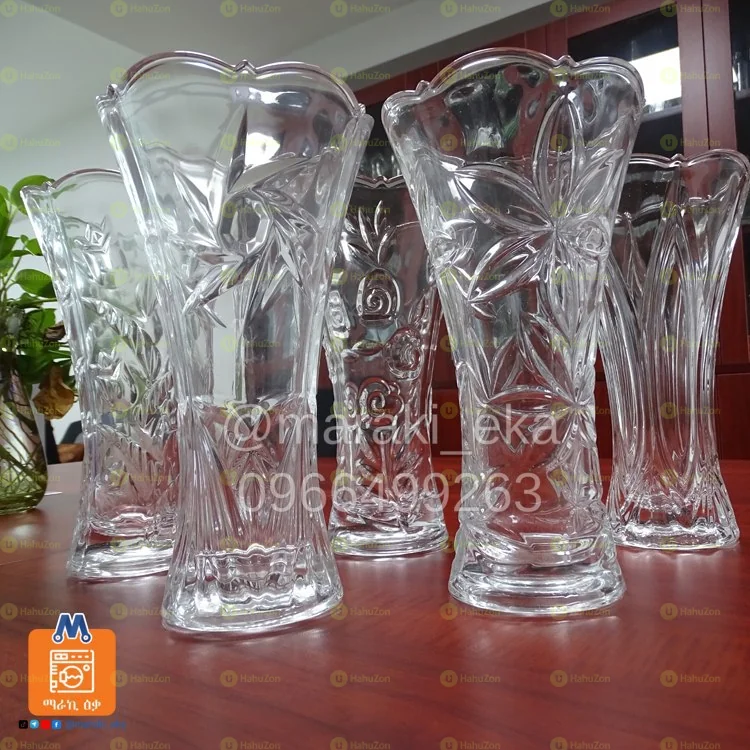 3 በ 1 የሆነ የብርጭቆ የአበባ ማስቀመጫ ቫዝ