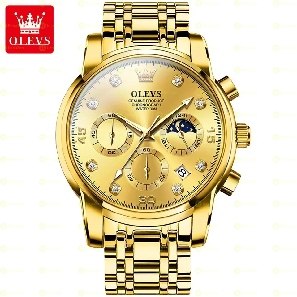 Olevs 2889 Quartz Chronograph Watches for Men's