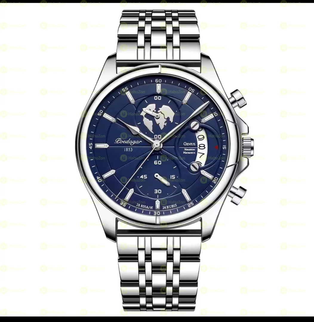 Poedagar 989 Chronograph Quartz Watches For Men's