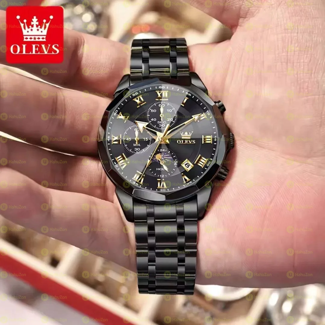 Olevs 3675 Classic  Quartz Chronograph Watches For Men