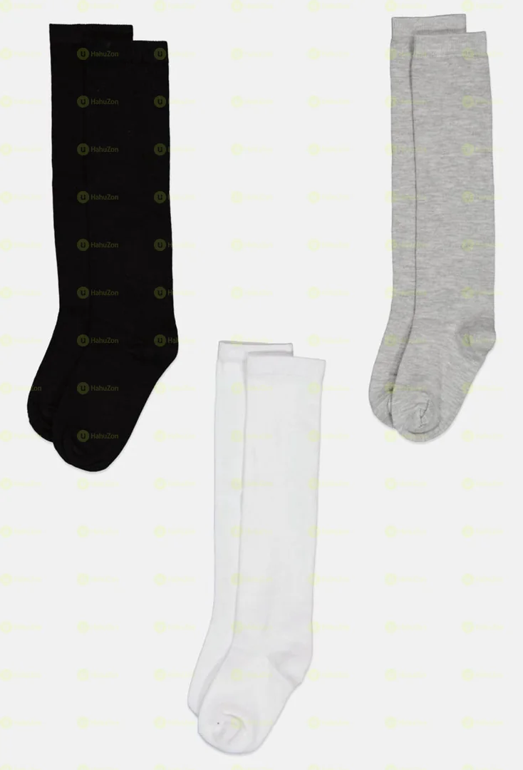 BeBe Toddler Girls 3Pairs High Knee Socks