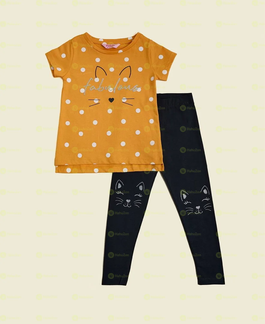 R&B Printed Top And Bottoms Set