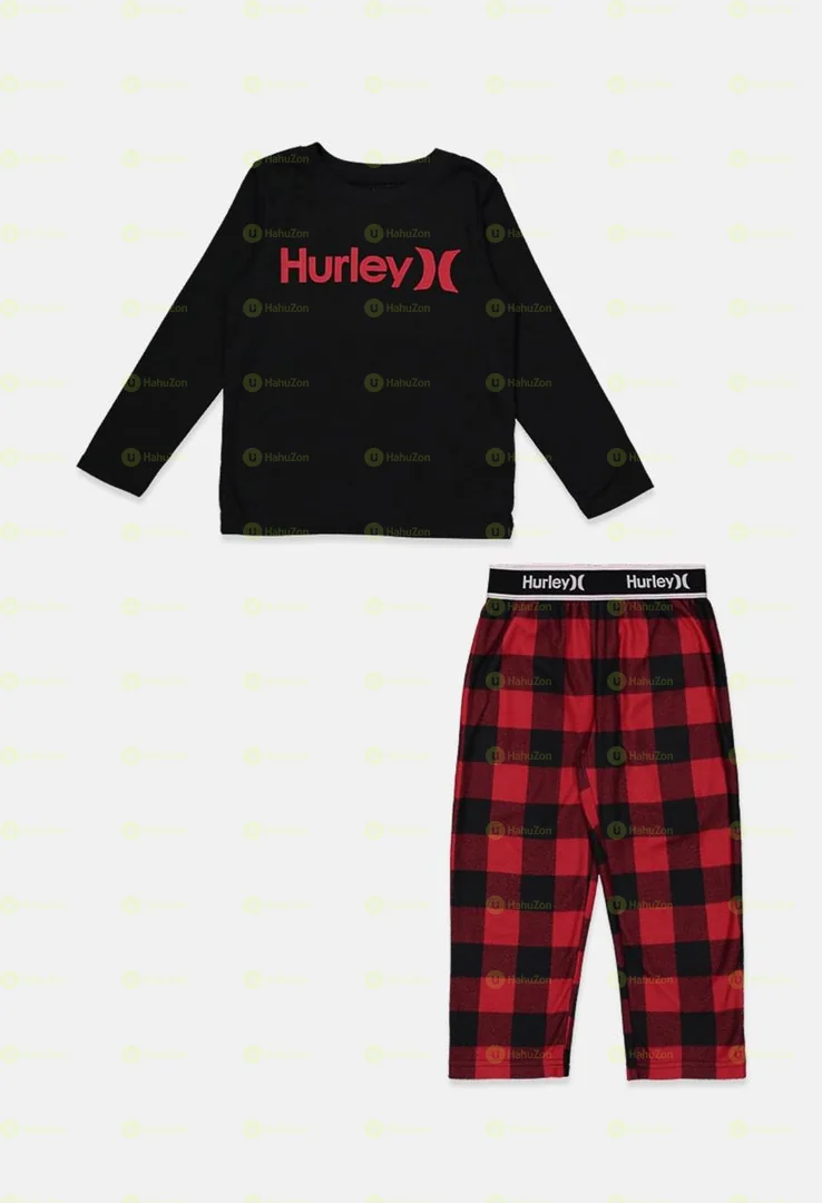 Hurley Toddler 2Piece Printed Pajama Set