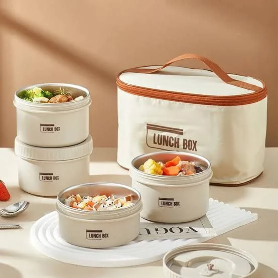 Portable Insulated Lunch Box Set