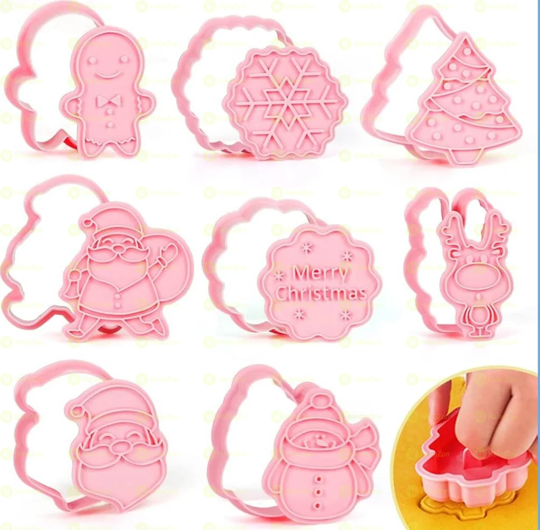 8 Pcs Christmas Cutters