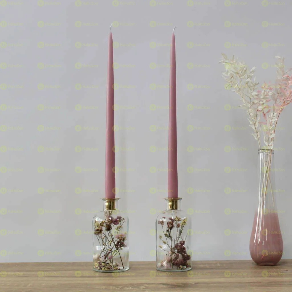 Dried Flower Candle Holder