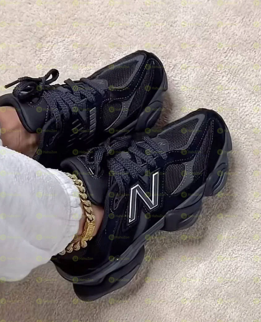 New Balance 9060 Triple Black Women's Shoes