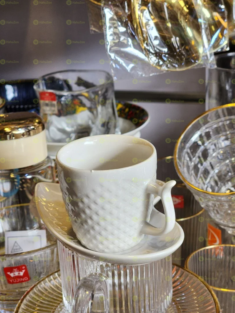 ቅጠል ቅርፅ ማስቀመጫ የቡና ሲኒ