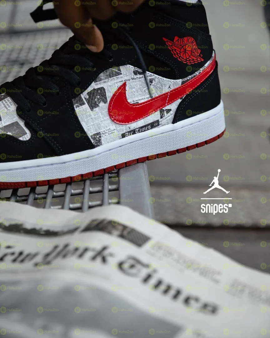 Airjordan1 Newspaper Men's Shoes