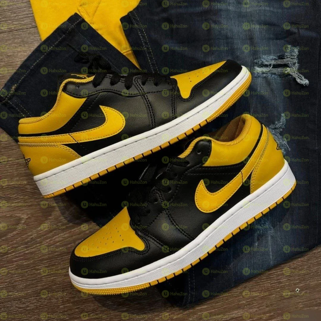 Nike Air Jordan 1 Low Yellow Orchid Shoes For Men's