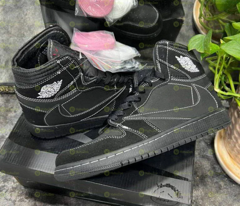Air Jordan 1 Retro Hi x Travis Scott Black Phantom Men's Shoes