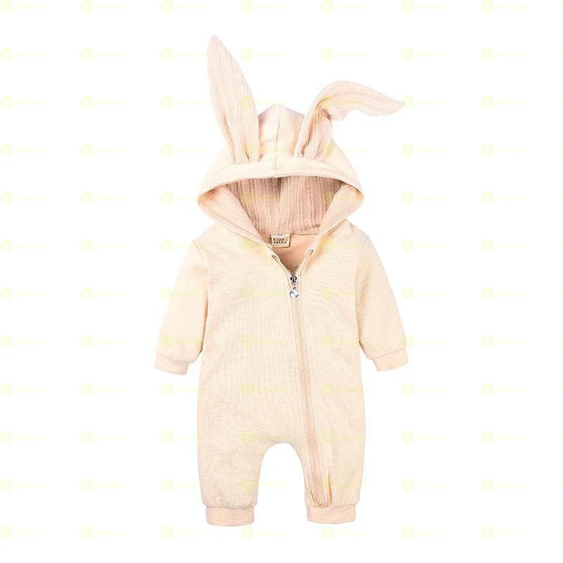 Unisex Winter Rabbit Ear Romper