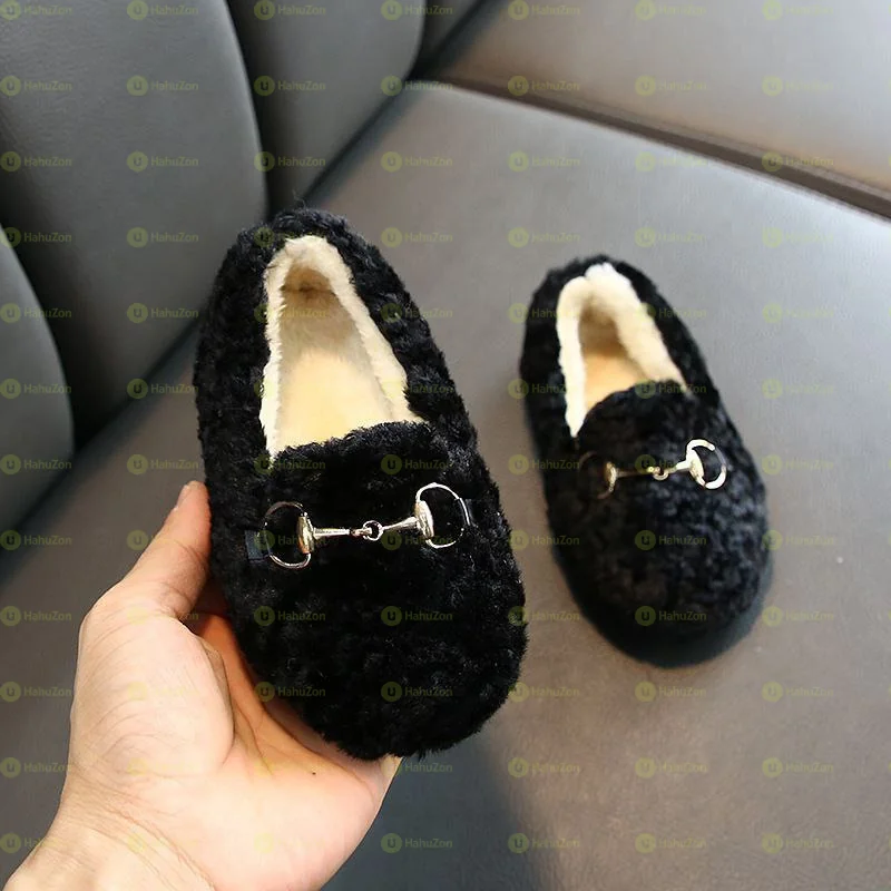 Cute Girls Furry Sandals