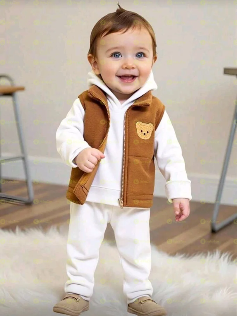 Cute Bear Warm 3 Piece Set Outfit