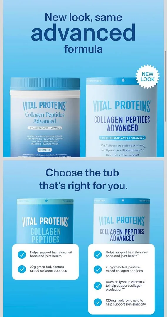 Vital Proteins Collagen Peptides Powder Advanced