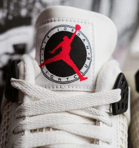 Air Jordan 4 Retro Flight Club White Black Red Men's Shoes