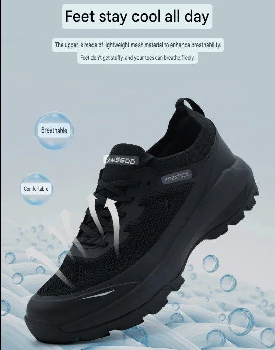 Intention® Triple Black Men's Comfy Waterproof Shoes