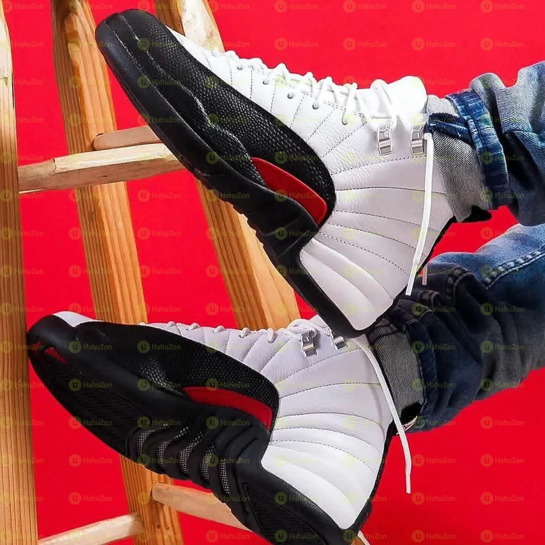 Air Jordan 12 Retro Mid JM RED TAXI Men's Shoes