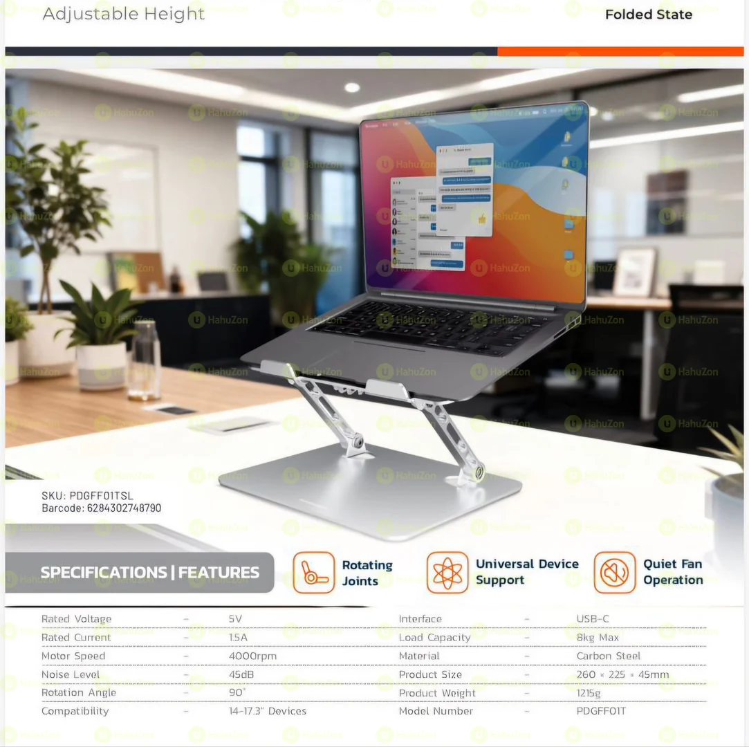 Porodo Aerodesk Cooling Laptop Stand