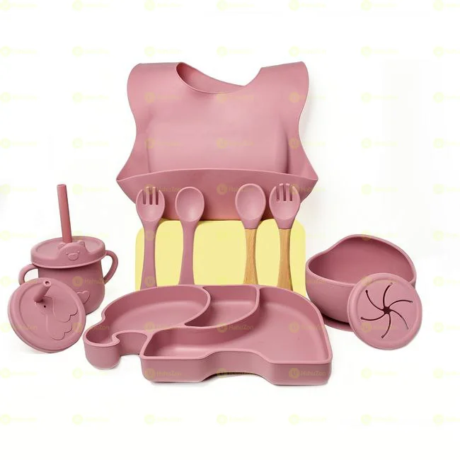 7in1 Silicon Baby Feeding Set