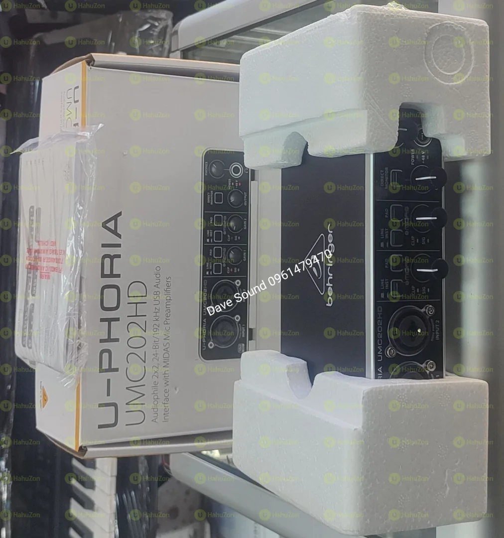 Behringer U -PHORIA UMC202HD 2i2 Sound Card